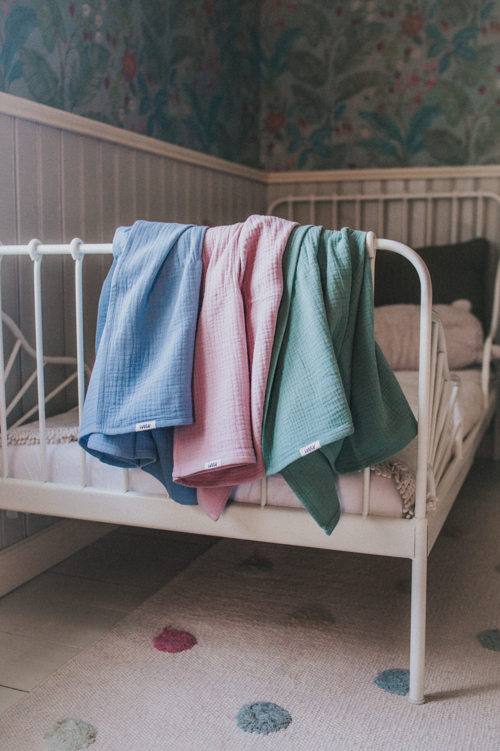 Luulu kolmekordsest musliinist beebitekk-mähkimislina, 130 x 100cm 3