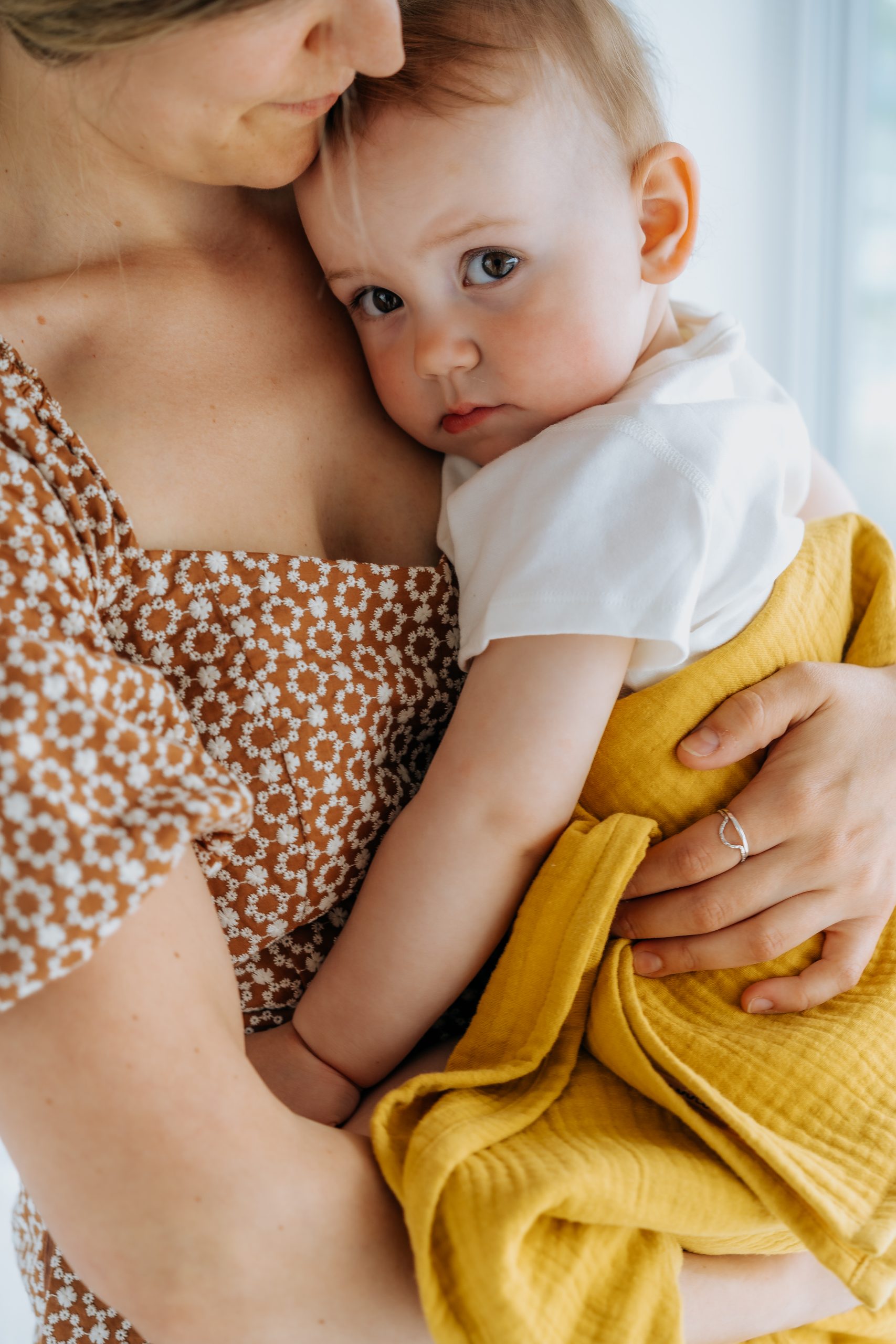 Luulu kolmekordsest musliinist beebitekk-mähkimislina, 130 x 100cm 12